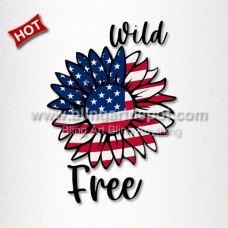 July 4th Daisy DTF Vinyl Heat Transfer Custom Design